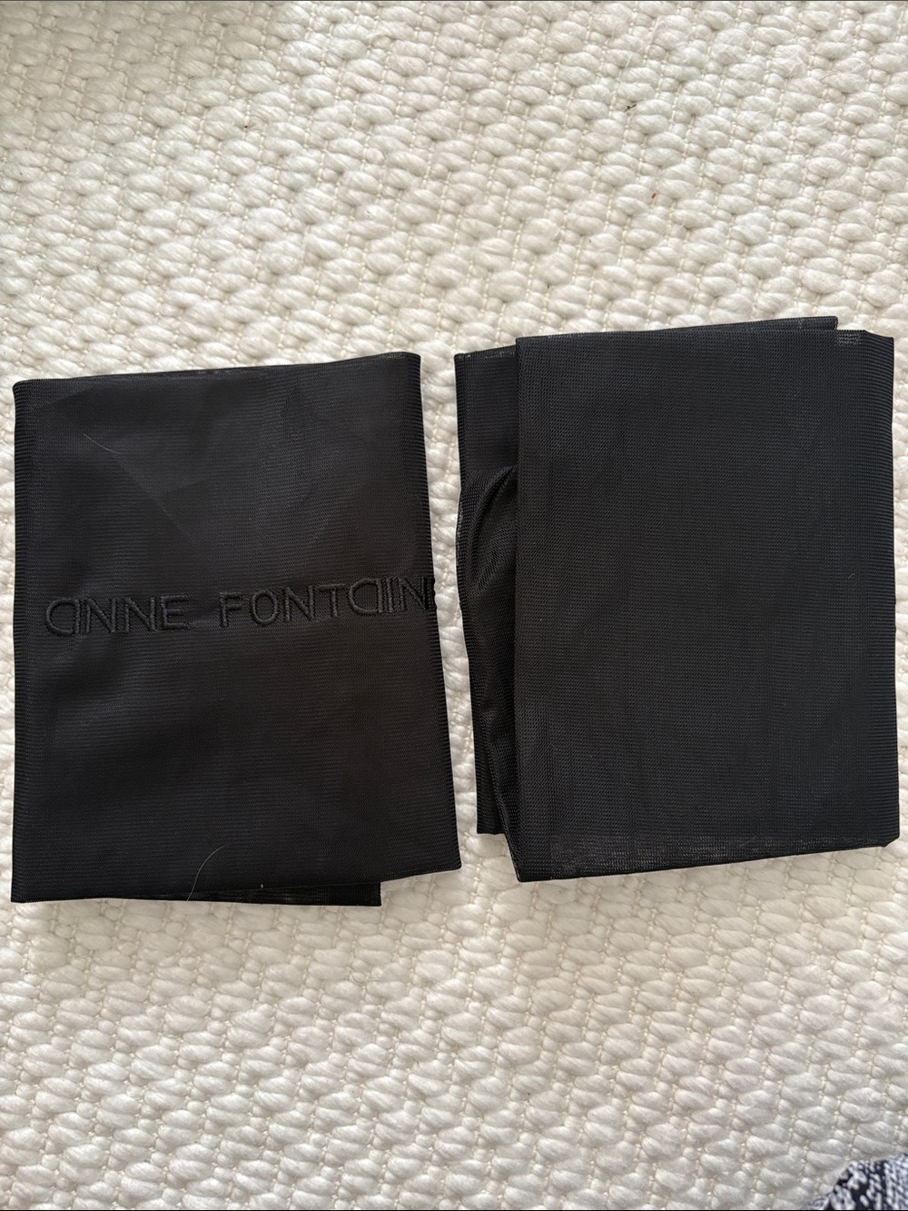 Anne fontaine two black washing/storage bags